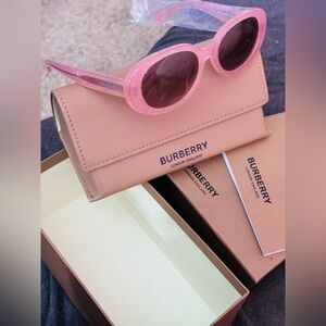 NWOT Burberry Shimmery Pink Sunglasses